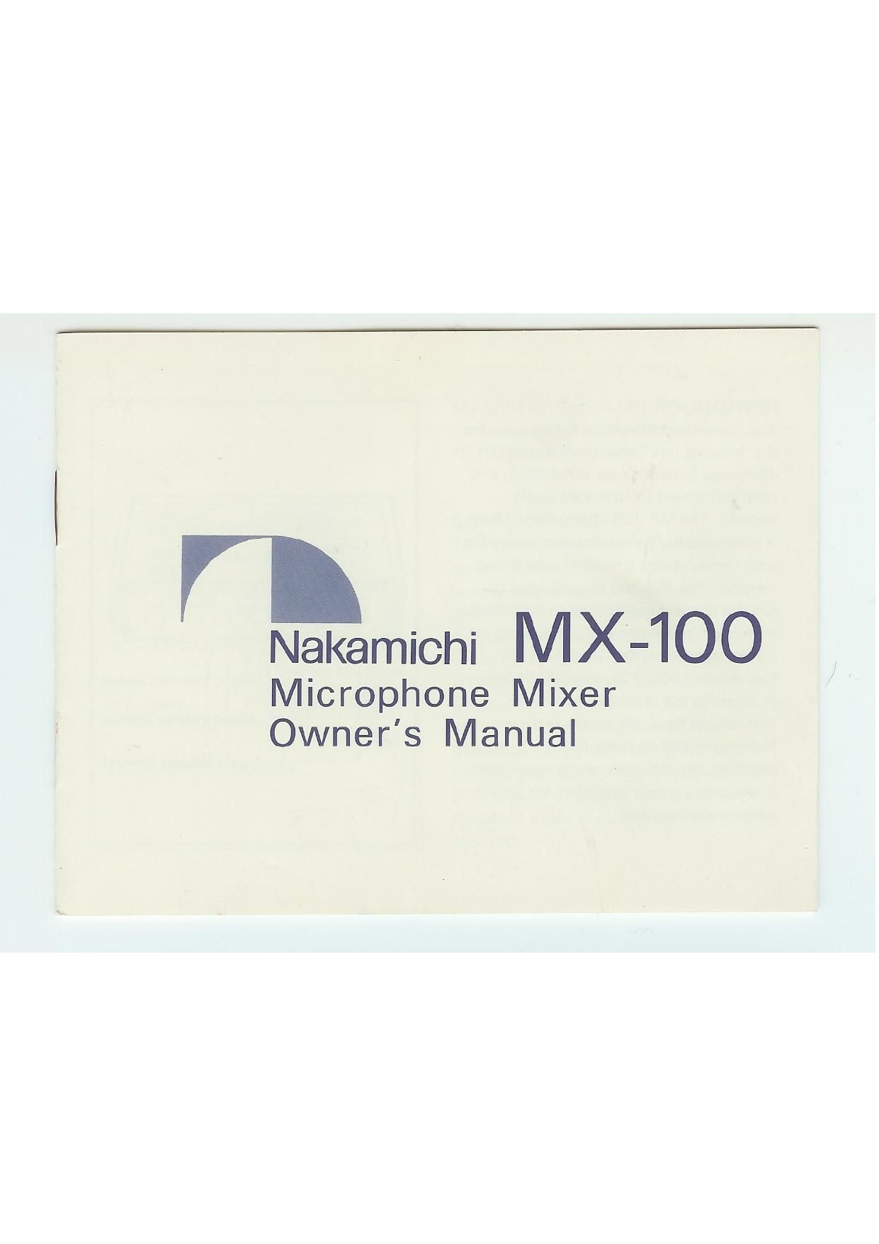 free nakamichi manuals
